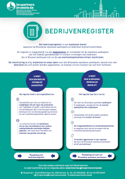 Infografie - Het bedrijvenregister